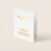 Real Folie Merry kerstfoto Wenskaart Folie Kaarten (Voorkant)