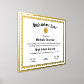 REAL FOLIE Replica High School Afstuderen Certific Afdrukken (Laagn)