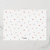 Real Folie Script & Stars kerstfeestdag foto Feestdagenkaart (Achterkant)