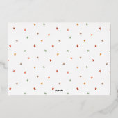 Real Folie Script & Stars kerstfeestdag foto Folie Feestdagenkaart (Achterkant)