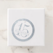 REAL FOLIE Silver en Roze 15th Quince Años Bedankjes Labels (Met doos)