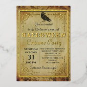 Real Folie Spooky  Gothic Halloween Party Folie Uitnodiging (Voorkant)