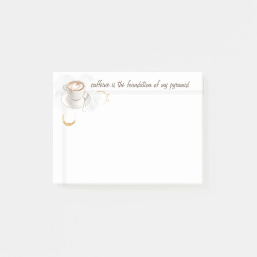 Real Food Pyramid Humor Post-it Note (Voorkant)