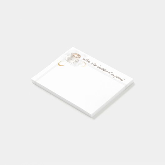 Real Food Pyramid Humor Post-it Note (Schuin)