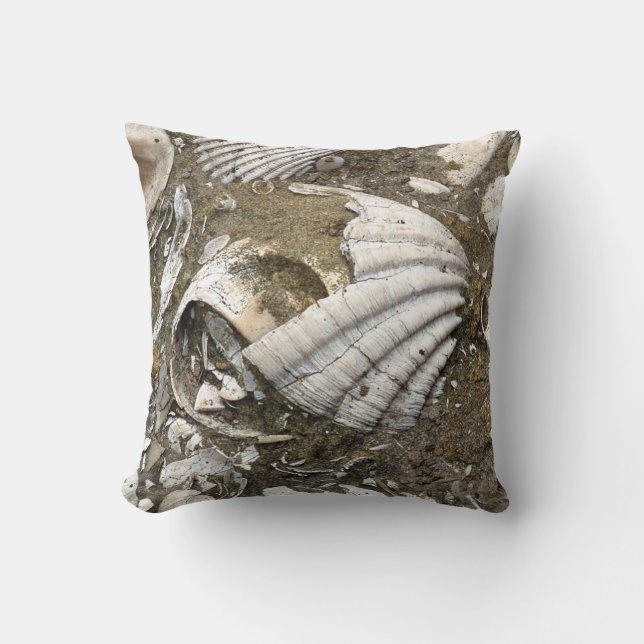 Real Fossil Afbeelding Pillow Kussen (Voorkant)