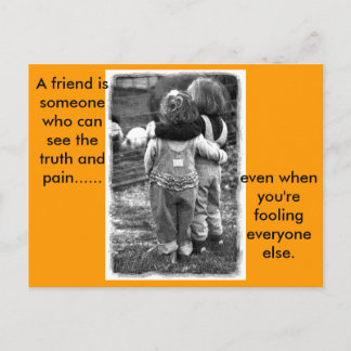 real_friends, Een vriend.. Briefkaart