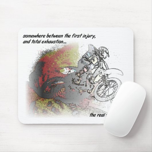 Real Fun Dirt Bike Motocross Mousepad Muismat (Met muis)