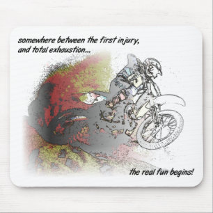 Real Fun Dirt Bike Motocross Mousepad Muismat