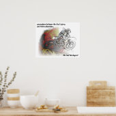 Real Fun Dirt Bike Motocross Print Poster (Keuken)