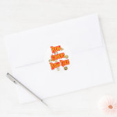 Real Gamers Roll Dice Ronde Sticker (Envelop)