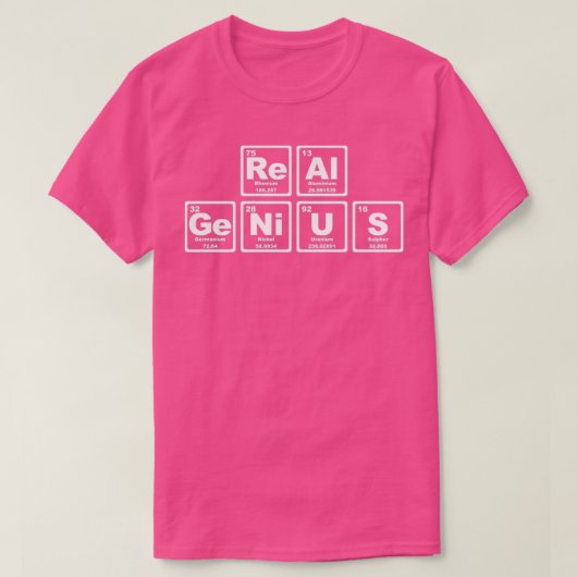Real Genius Periodic Table T-shirt (Design voorkant)