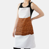 Real genuine tan brown alligator leather texture, schort (Insitu)