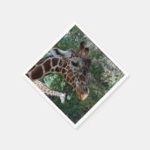 Real Giraffe Photo Paper Napkins Servet (Hoek)