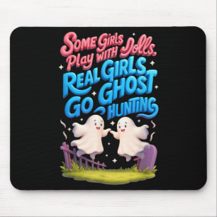 Real Girl Go Ghost Hunting Ghosts Paranormaal Onde Muismat