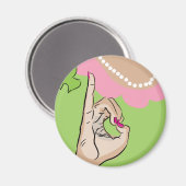 Real  Girl Sorority Fun Magneet (Voorkant / Achterkant)