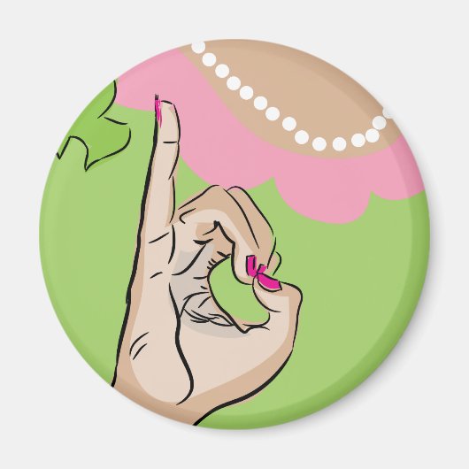 Real  Girl Sorority Fun Magneet (Voorkant)