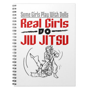 Real Girls Do Jiu Jitsu BJJ Jiujitsu Women Notitieboek