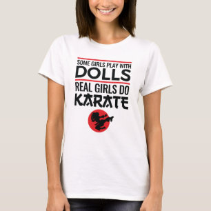 Real Girls do Karate Cute Women Martial Arts T-shirt