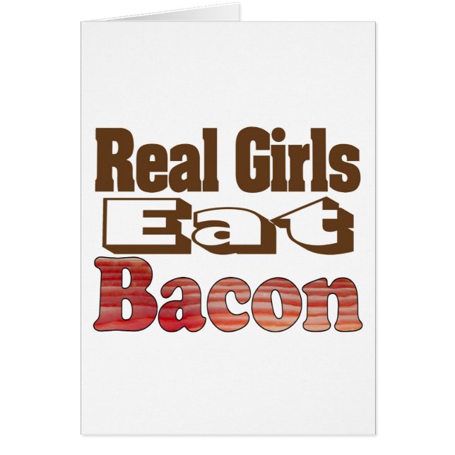 Real Girls Eat Bacon (Voorkant)