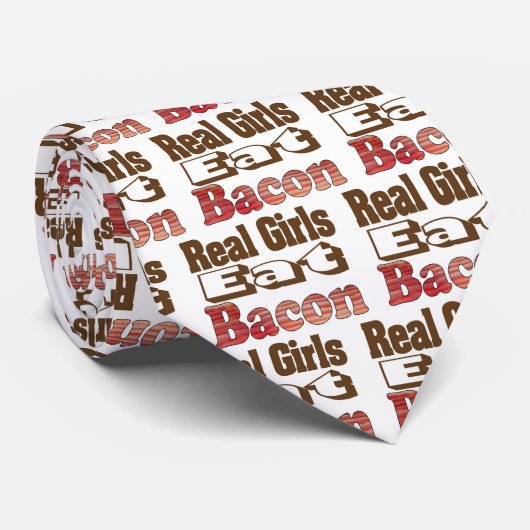 Real Girls Eat Bacon Stropdas (Opgerold)