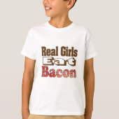 Real Girls Eat Bacon T-shirt (Voorkant)