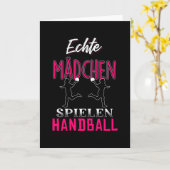 Real Girls Handball Kaart (Gele Bloem)