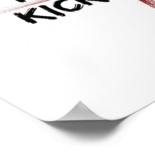 Real Girls Kick en Yell Poster (Hoek)