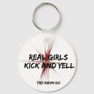 Real Girls Kick en Yell Sleutelhanger