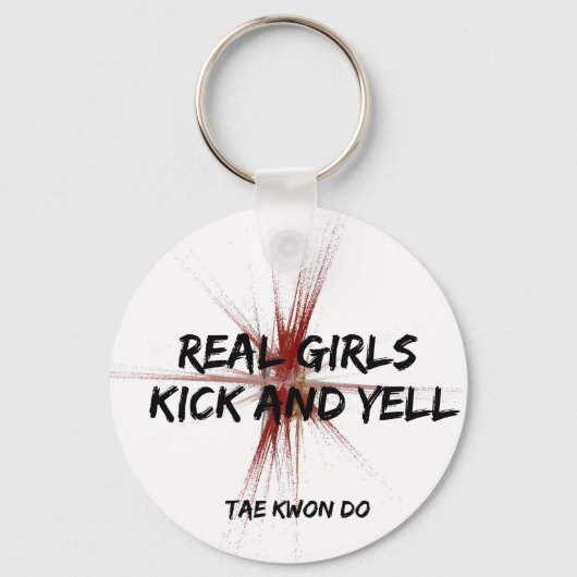 Real Girls Kick en Yell Sleutelhanger (Voorkant)