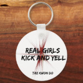 Real Girls Kick en Yell Sleutelhanger (Voorkant)