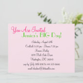 Real  Girls Life Invitation Kaart (Staand voorkant)