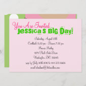 Real  Girls Life Invitation Kaart (Voorkant / Achterkant)