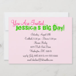 Real Girls Life Invitation Kaart