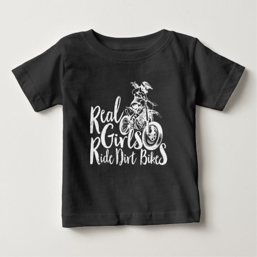 Real Girls Ride Dirt Bikes Funny Gift for Girl (Voorkant)