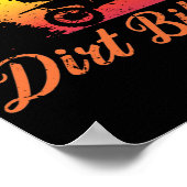 Real Girls Ride Dirt Bikes Motocross Sunset Stunt Poster (Hoek)