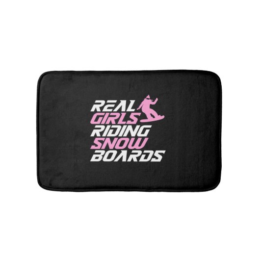 Real Girls Riding Snowboards Badmat (Voorkant)