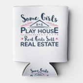 Real Girls Sell Real Estate Funny Agent Broker Blikjeskoeler (Voorkant)