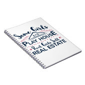 Real Girls Verkoop onroerend goed Funny Agent Brok Notitieboek (Rechterzijde)