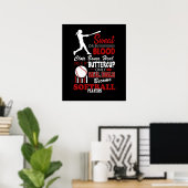 Real Girls worden Softball-cadeau voor spelers Poster (Thuiskantoor)