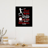 Real Girls worden Softball-cadeau voor spelers Poster (Keuken)
