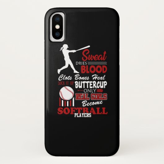 Real Girls worden Softball-speelfilms Case-Mate iPhone Case (Achterkant)