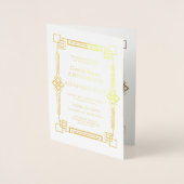 Real Gold Casino Vegas Poker Pensioenfeest  Folie Kaarten (Voorkant)