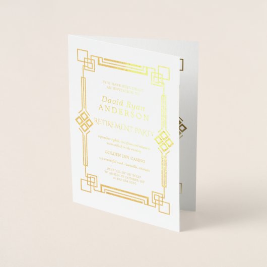 Real Gold Casino Vegas Poker Pensioenfeest Folie Kaarten (Voorkant)