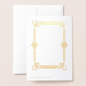 Real Gold Casino Vegas Poker Pensioenfeest  Folie Kaarten (Met envelop)