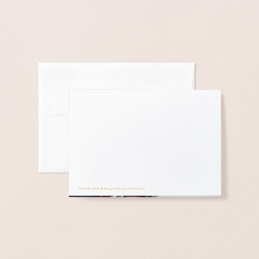 REAL Gold Foil DANK JE DAT JE BENT | met foto Folie Kaarten (Met envelop)