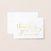 REAL Gold Foil DANK JE DAT JE BENT | met foto Folie Kaarten (Voorkant met envelop)