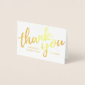 REAL Gold Foil DANK JE DAT JE BENT | met foto Folie Kaarten (Voorkant)