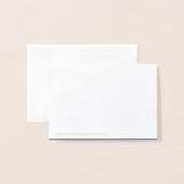 REAL Gold Foil DANK JE DAT JE BENT | met foto Folie Kaarten (Met envelop)