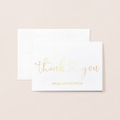 REAL Gold Foil DANK JE DAT JE BENT | met foto Folie Kaarten (Voorkant met envelop)