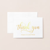 REAL Gold Foil DANK JE DAT JE BENT | met foto Folie Kaarten (Voorkant met envelop)